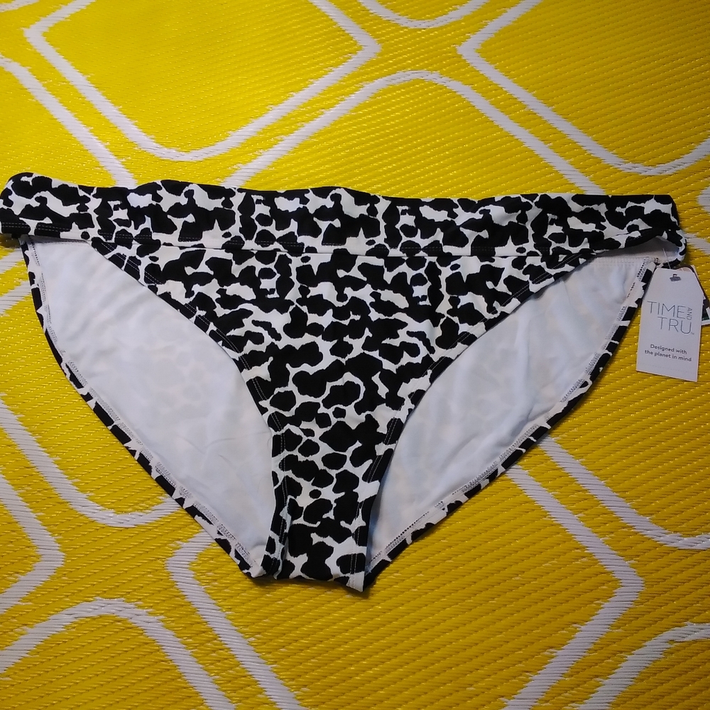 Time And Tru Women's Bikini Swim Bottom Pebbles Size: Plus 3X (24W-26W)
